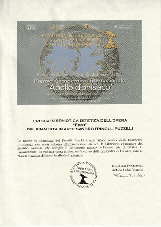Premio Accademico Internazionale Apollo Dionisiaco 2025.